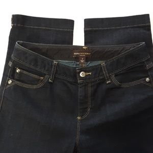 DANA BUCHMAN SIGNATURE Dark Wash Capris LI…